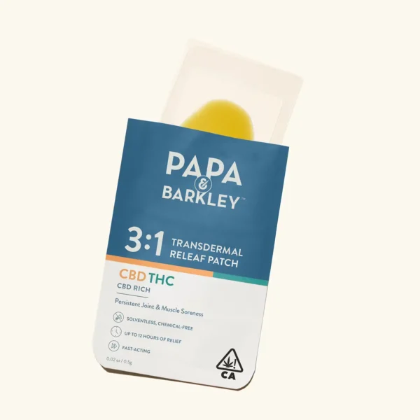 PAPA & BARKLEY 3:1 CBD RICH TRANSADERMAL RELEAF PATCH